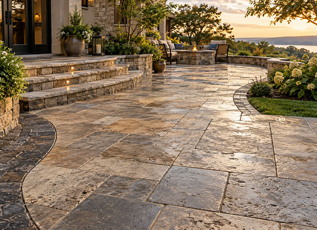 Exterior surfaces carry the visual impact of weather and everyday exposure.